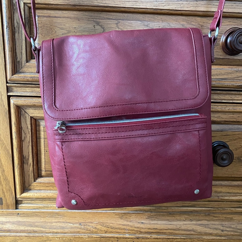 Relic red crossbody purse